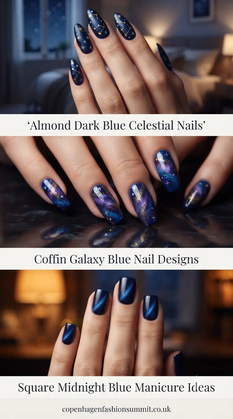 Dark Blue Nails Part 4