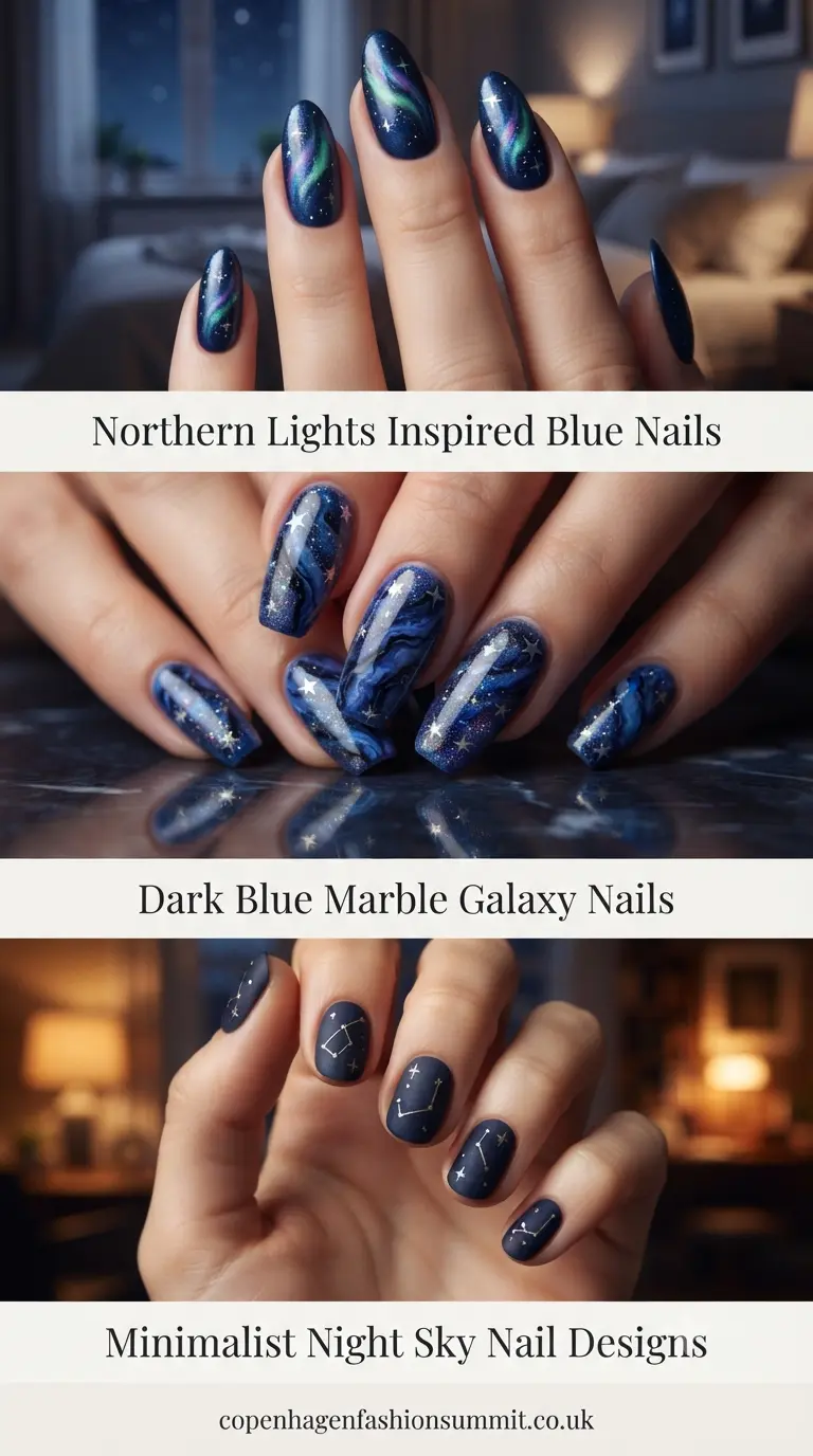 Dark Blue Nails Part 6