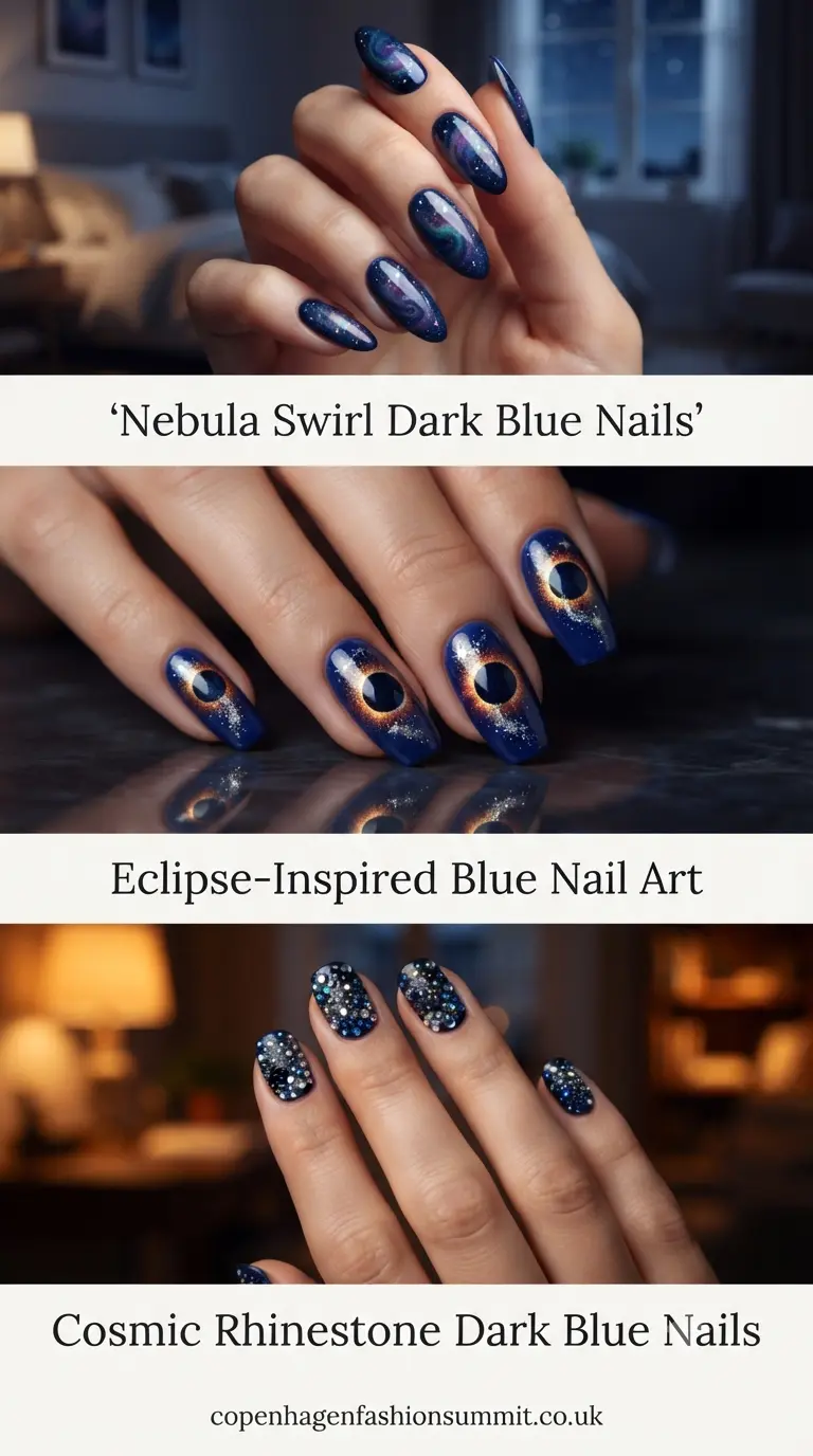 Dark Blue Nails Part 7