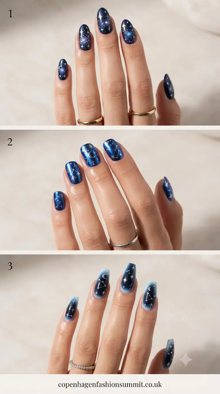 Dark Blue Nails Part1