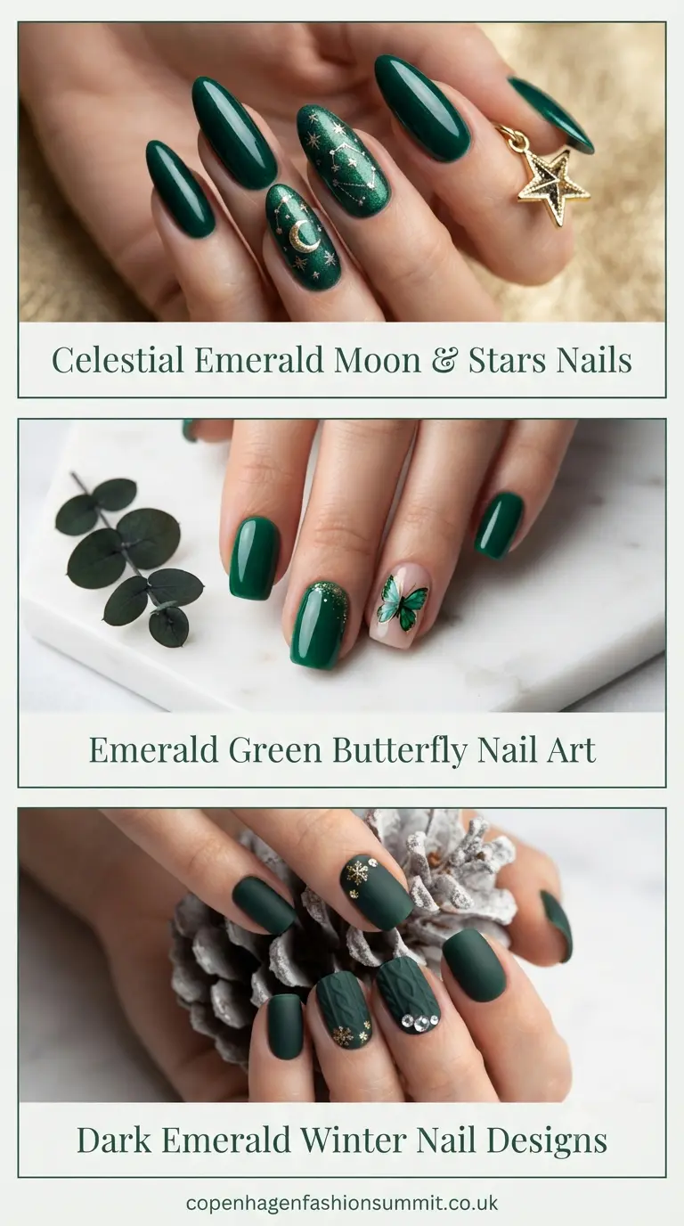  Emerald Green Nails  last part