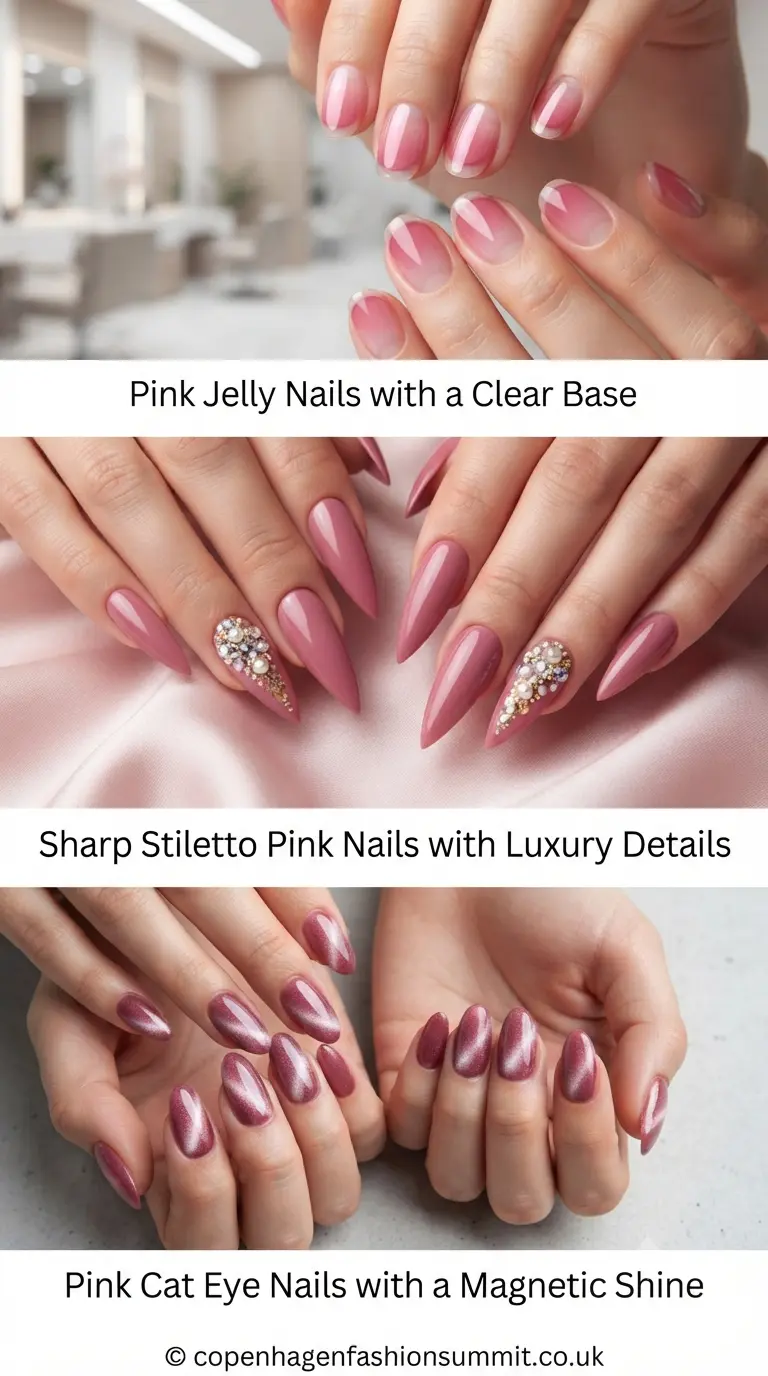29 Gorgeous Pink Nail Ideas with Unique Designs to Try Next 11 Pink Nails last part