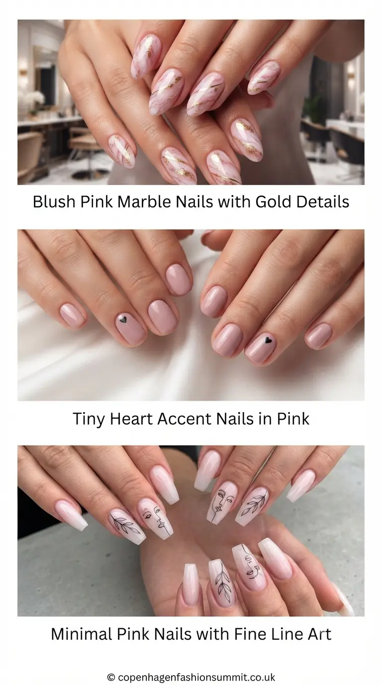 29 Gorgeous Pink Nail Ideas with Unique Designs to Try Next 3 Pink Nails part 2