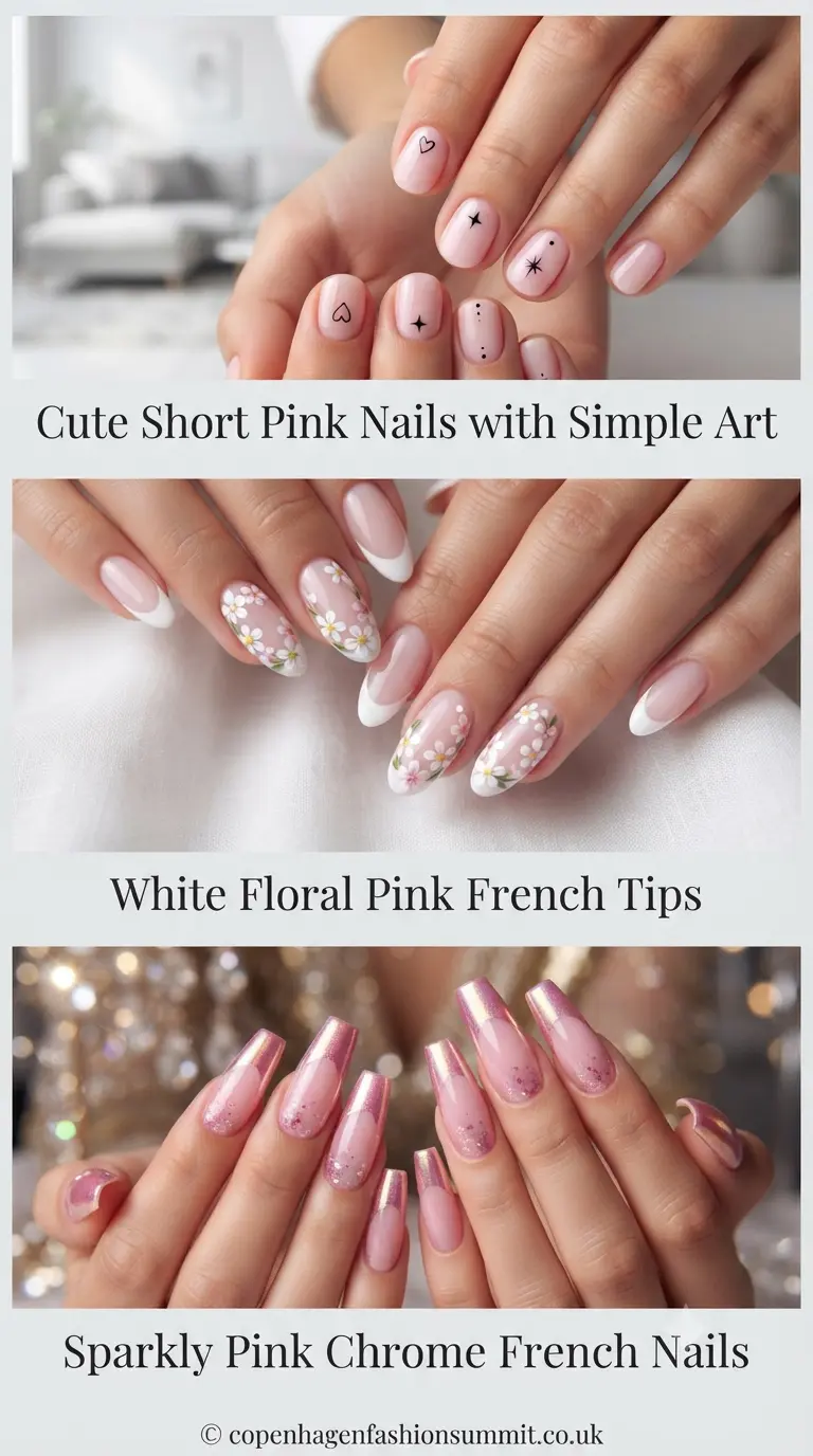 29 Gorgeous Pink Nail Ideas with Unique Designs to Try Next 9 Pink Nails part 8