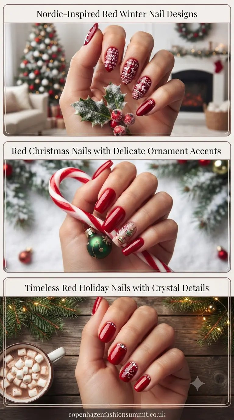 Red Christmas Nails last part