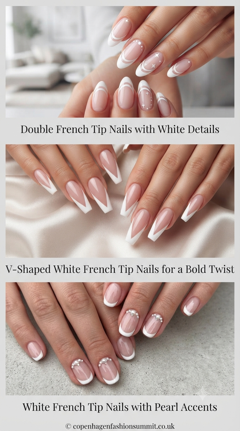 White French Tip Nail  Part 3