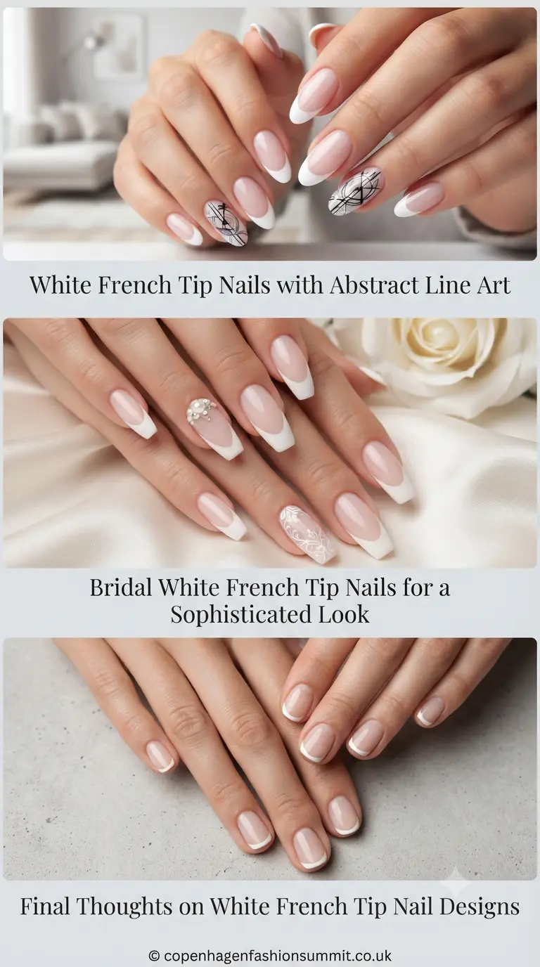 White French Tip Nail  last part