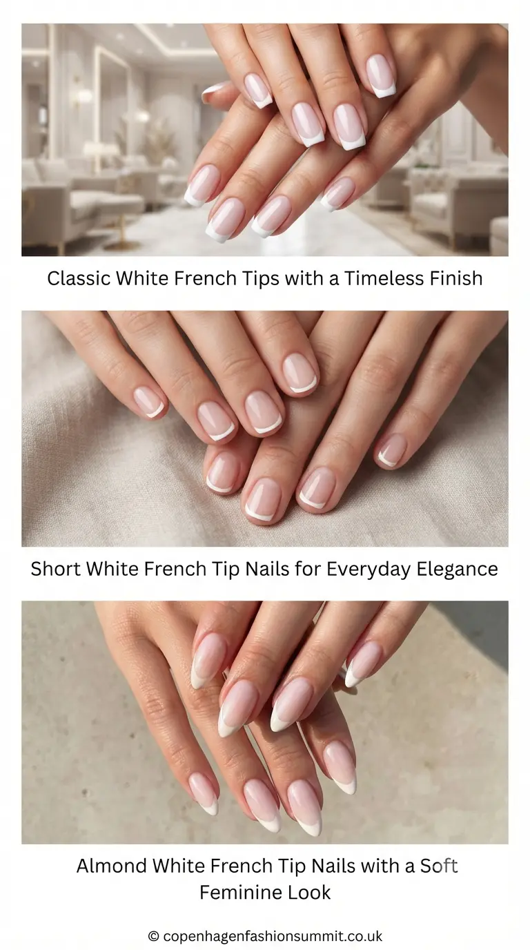 White French Tip Nail  part 1