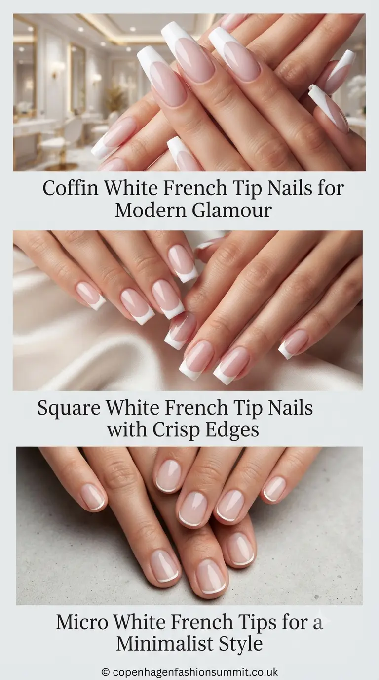 White French Tip Nail  part 2