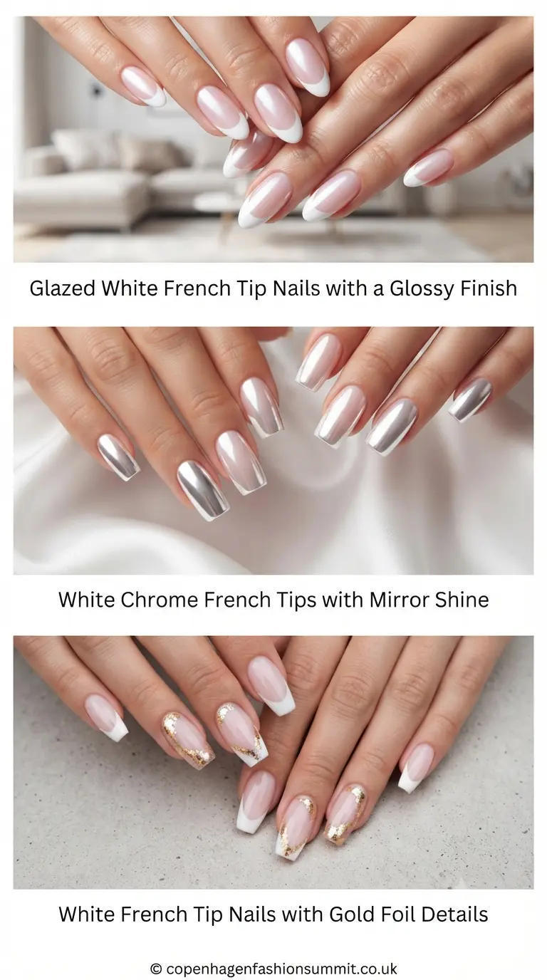 White French Tip Nail  part 4