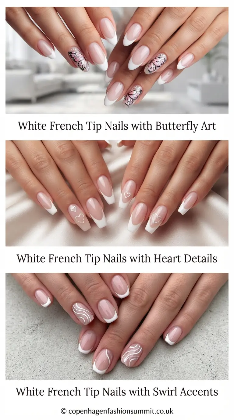 White French Tip Nail  part 6