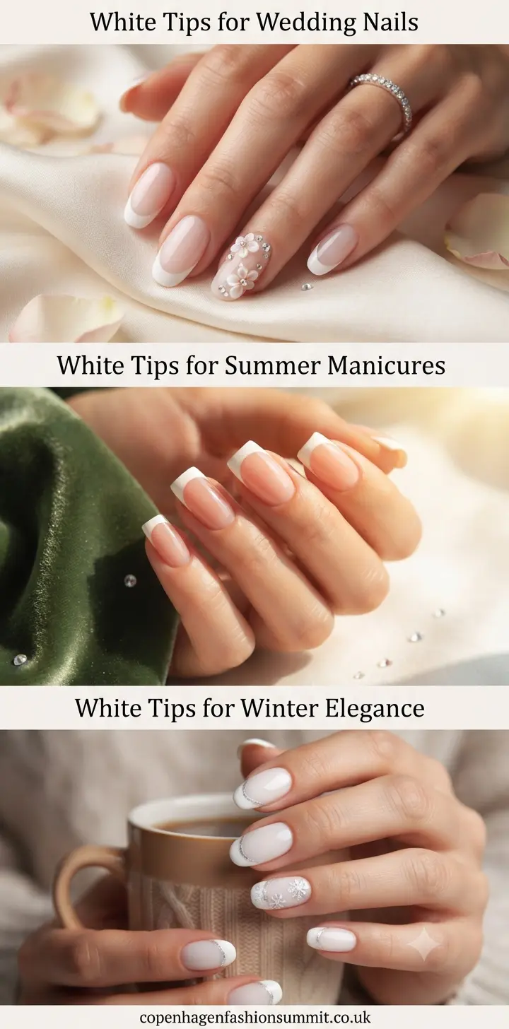 35 Chic White Tip Nail Designs Every Nail Lover Needs to See 12 White Tip Nail Designs part 11