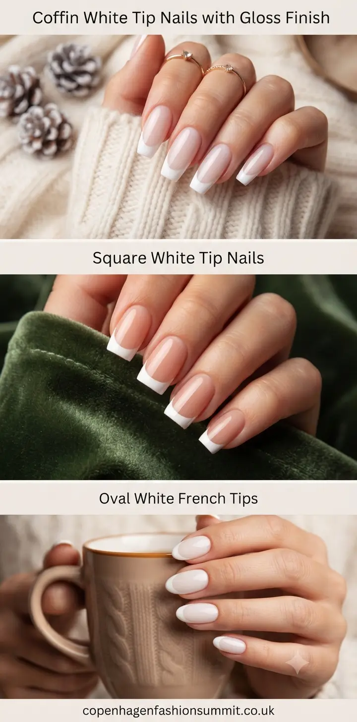 35 Chic White Tip Nail Designs Every Nail Lover Needs to See 5 White Tip Nail Designs part 4
