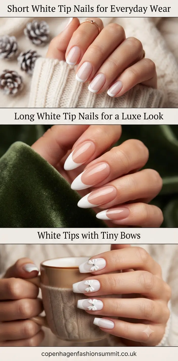 35 Chic White Tip Nail Designs Every Nail Lover Needs to See 6 White Tip Nail Designs part 5