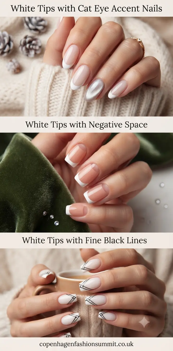 35 Chic White Tip Nail Designs Every Nail Lover Needs to See 8 White Tip Nail Designs part 7