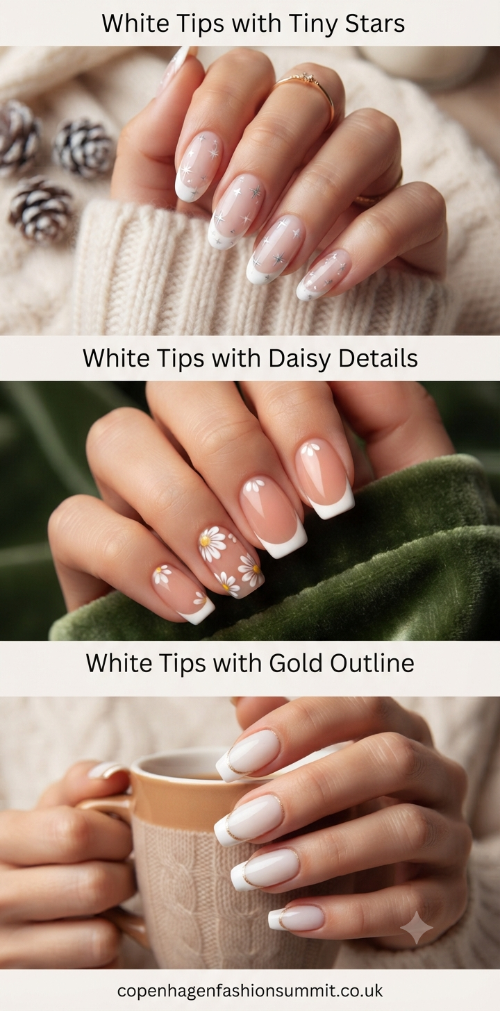 35 Chic White Tip Nail Designs Every Nail Lover Needs to See 10 White Tip Nail Designs part 9